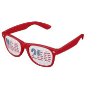 アメリカ国旗パーティーサングラス USA 250 レトロサングラス (アングル)