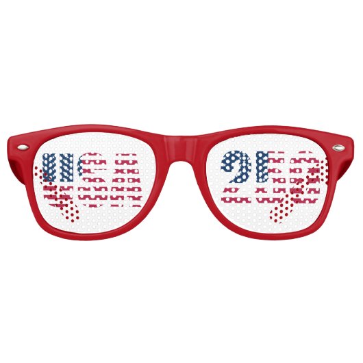 アメリカ国旗パーティーサングラス USA 250 レトロサングラス (正面)