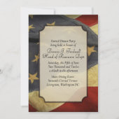 アメリカ国旗パーティー招待状 招待状 (正面)