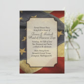 アメリカ国旗パーティー招待状 招待状 (スタンド正面)