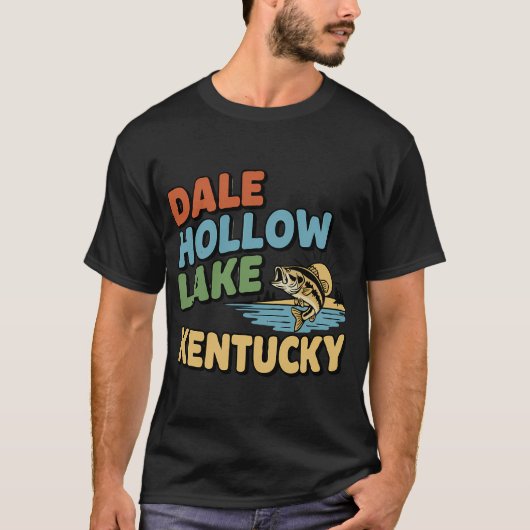アメリカ国旗フィッシングルアーデザイン Tシャツ (正面)