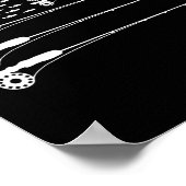 アメリカ国旗フライ釣り竿マス愛国兵T ポスター (角)