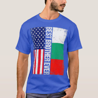 アメリカ国旗ブルガリア最高の国旗ブラザーエブミ Tシャツ