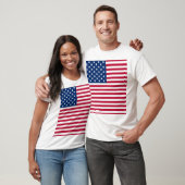 アメリカ国旗プライドデザイン Tシャツ (ユニセックス)