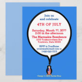 アメリカ国旗ペンギンアウェアネス ヘリテージ ギフト 招待状 (正面/裏面)