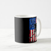 アメリカ国旗ホッケー コーヒーマグカップ (正面右)