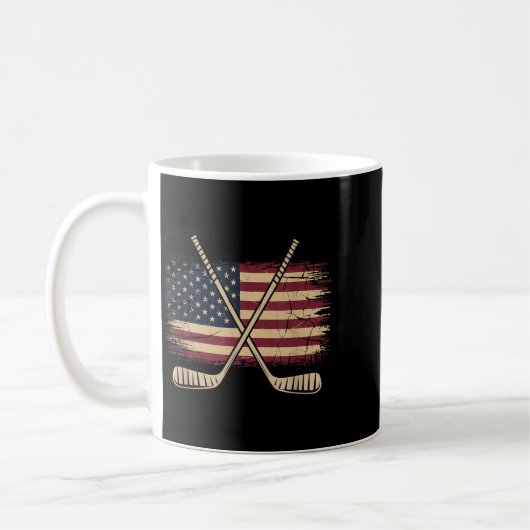 アメリカ国旗ホッケー コーヒーマグカップ (左)