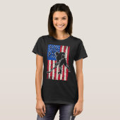 アメリカ国旗ホッケー Tシャツ (正面フル)
