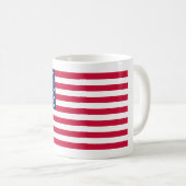 アメリカ国旗マグ愛国心アメリカ コーヒーマグカップ (正面右)