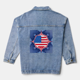 アメリカ国旗マンデルブロ デニムジャケット