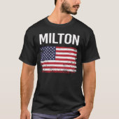 アメリカ国旗ミルトン Tシャツ (正面)