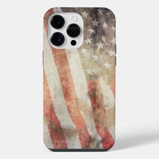 アメリカ国旗モチーフのiPhone 14 Pro Maxケース iPhoneケース (裏面)