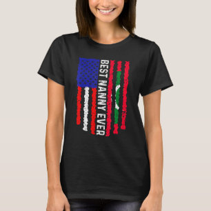 アメリカ国旗モルディブ最高の国旗ナニーエバーファミリー Tシャツ