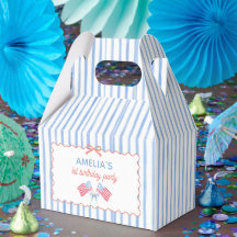 アメリカ国旗リボン女子の誕生日ギッズボックス