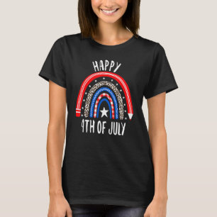 アメリカ国旗レインボーHappy 4Of 7月Usa Kids B Tシャツ