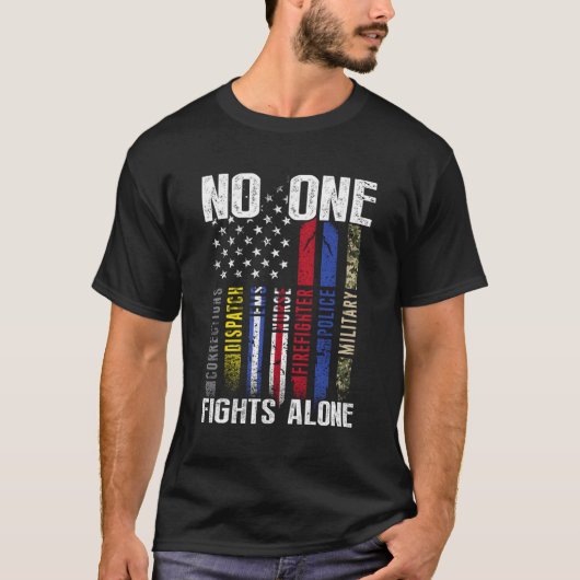 アメリカ国旗レスキュー隊 Tシャツ (正面)