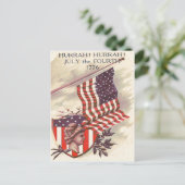 アメリカ国旗レディーリバティーシールド ポストカード (スタンド正面)