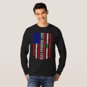 アメリカ国旗レバノン最高の国旗グラダエバーファミル Tシャツ (正面フル)