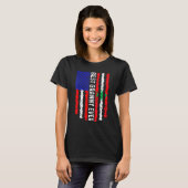 アメリカ国旗レバノン最高の国旗グラニーエバーファミリー Tシャツ (正面フル)