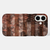 アメリカ国旗レンガ壁 Case-Mate iPhoneケース (裏面 (横))