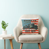 アメリカ国旗ヴィンテージレーサー改造カー クッション (椅子)