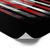 アメリカ国旗ヴィンテージ球旗パパマママティー ポスター (角)