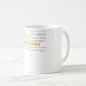 アメリカ国旗ヴィンテージ自慢のスキーお母さんスキーヤー コーヒーマグカップ (正面右)