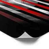 アメリカ国旗ヴィンテージ野球 ポスター (角)