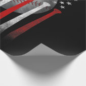 アメリカ国旗ヴィンテージ野球 ラッピングペーパー (角)