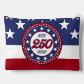 アメリカ国旗付きアメリカ生誕250周年 アクセサリーポーチ (裏面)
