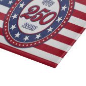 アメリカ国旗付きアメリカ生誕250周年 カッティングボード (角)