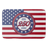 アメリカ国旗付きアメリカ生誕250周年 バスマット (正面)