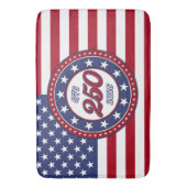 アメリカ国旗付きアメリカ生誕250周年 バスマット (正面縦)
