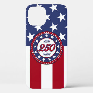 アメリカ国旗付きアメリカ生誕250周年 iPhone 12ケース