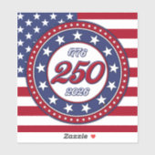 アメリカ国旗付きアメリカ生誕250年 シール (シート)