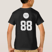 アメリカ国旗付きカスタムスポーツチームネームジャージ Tシャツ (裏面)