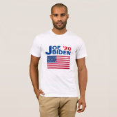 アメリカ国旗付きジョー・バイデン '20 Tシャツ (正面フル)