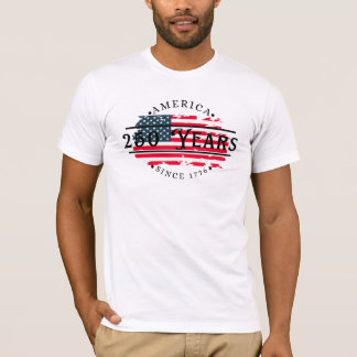 アメリカ国旗付き1776年以来のアメリカ メンズ Tシャツ