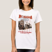 アメリカ国旗付きNYCナイアガラ蒸気機関車 Tシャツ (正面)