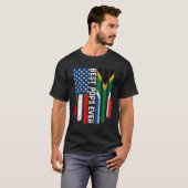 アメリカ国旗南アフリカ国旗最高ののポップエバーFam Tシャツ (正面フル)
