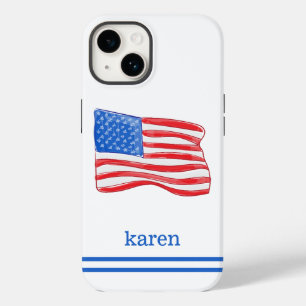 アメリカ国旗名門私立校風のカスタム Case-Mate iPhone 14ケース