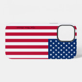 アメリカ国旗型iPhoneケース iPhoneケース (裏面横)