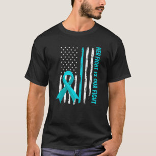 アメリカ国旗彼女の戦いは私の戦いポット症候群 Tシャツ