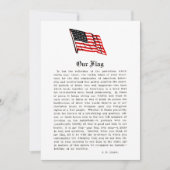 アメリカ国旗愛国心の言葉ことわざ サンキューカード (正面)