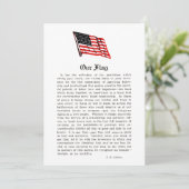 アメリカ国旗愛国心の言葉ことわざ サンキューカード (スタンド正面)