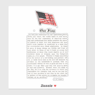 アメリカ国旗愛国心の言葉ことわざ シール
