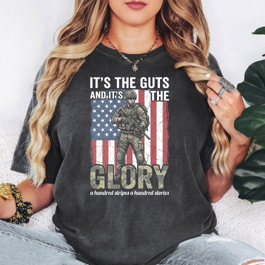 アメリカ国旗愛国心戦闘退役軍人 Tシャツ