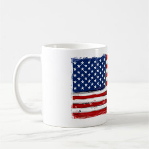 アメリカ国旗愛国的な軍隊 コーヒーマグカップ