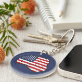 アメリカ国旗拳 キーホルダー (正面右)