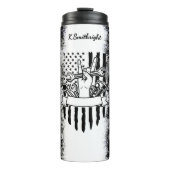 アメリカ国旗整備士平和標識 タンブラー (正面)